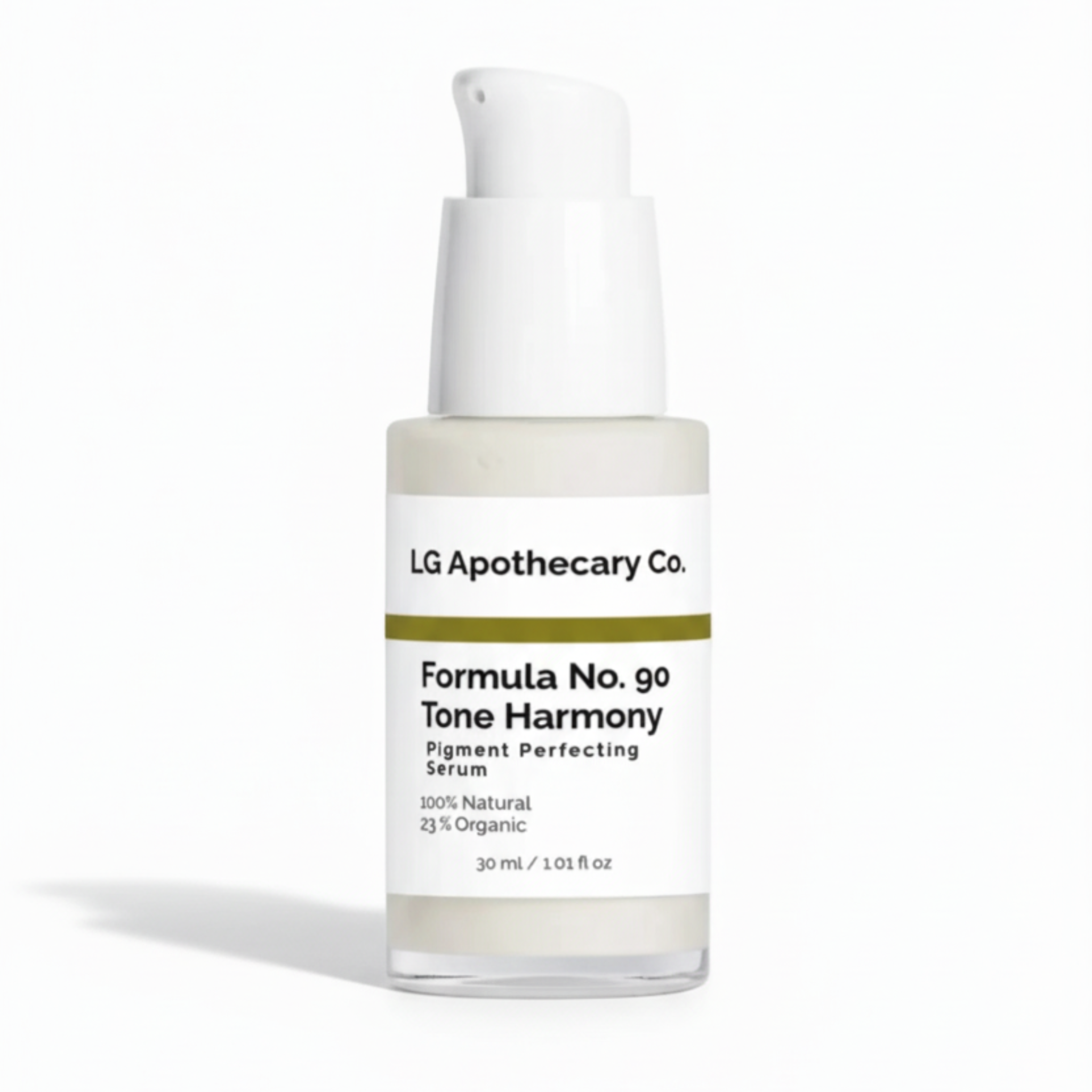 LG Apothecary Co. serum bottle on a white background