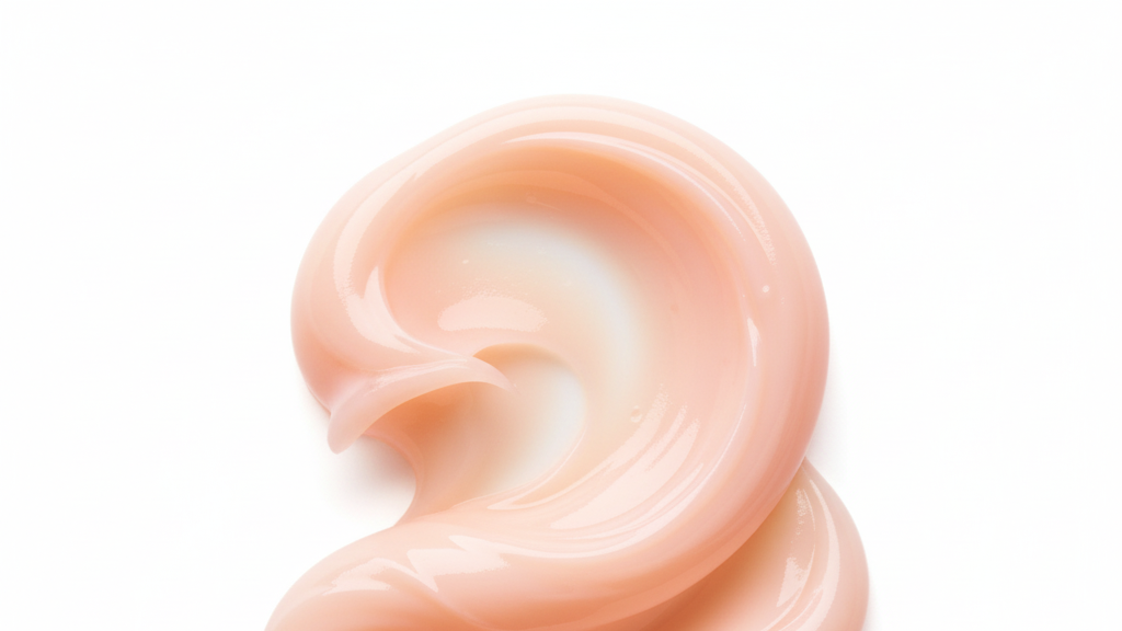 Texture - Thin Peachy-Pink Lotion Swirl